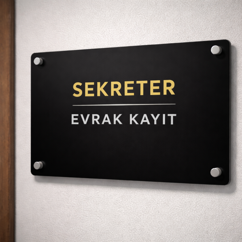 30x20 Pileksi Kapı Tabelası